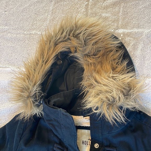 Navy Blue Medium Hollister Coat - Picture 3 of 5